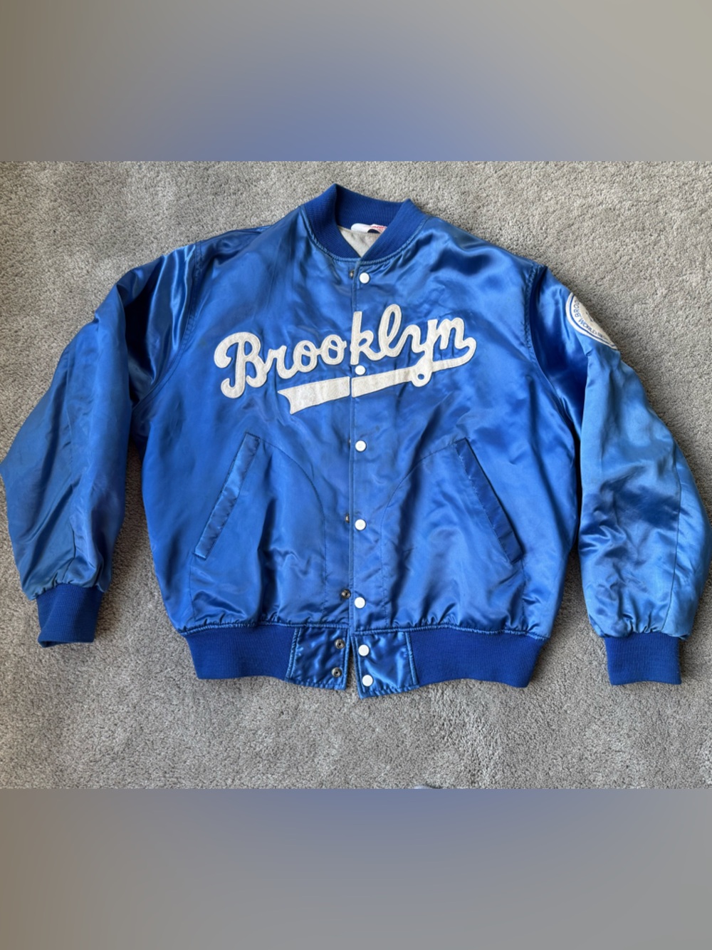 Vintage Brooklyn Dodgers Satin MLB Jacket World Series